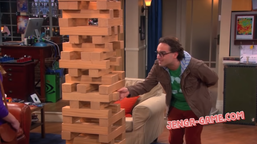 Jenga in Big Bang Theory