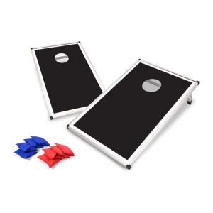 Backyard Champs Cornhole Set with MDF Board and Aluminum Frame